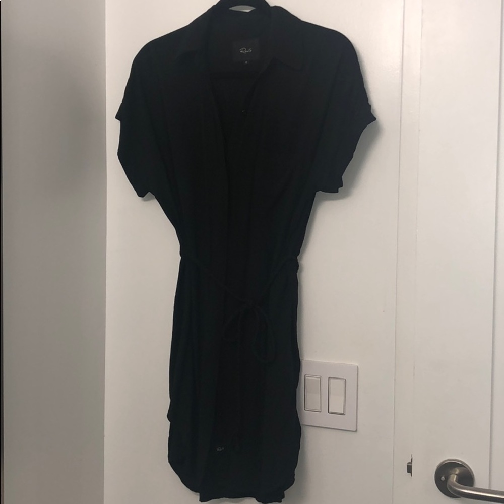 Rails XS short sleeve button down dress